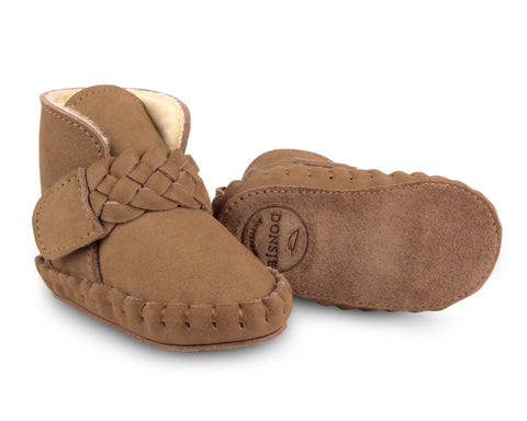 Donsje Amsterdam Hazelnut Nubuck Mace Lining Bootie