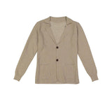 Belati Oatmeal Textured Blazer