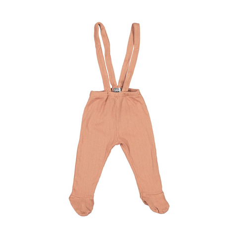 Tocoto Vintage Pink Rib Footed Romper