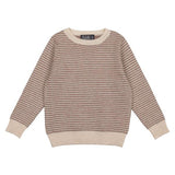 Belati Brown Rectangle Print Sweater