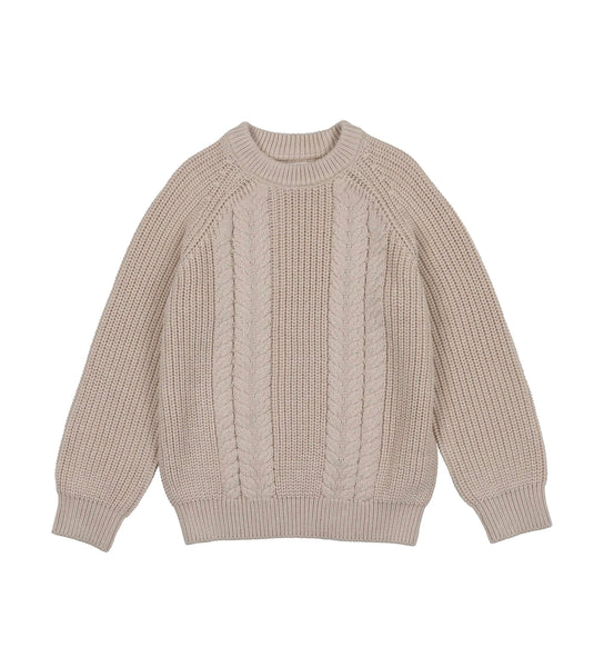 Coco Blanc Cream Cable Knit Sweater