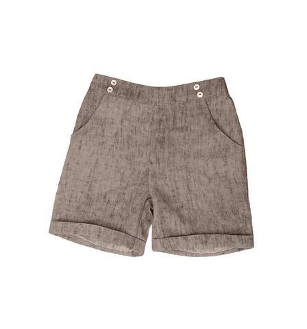 Belati Summer Brown Distressed Shorty Bermudas