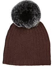 Belle Enfant Berry Fur Pompom Hat
