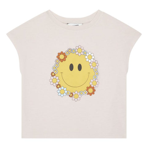 Hundred Pieces Pale Pink Flower Smile T-shirt