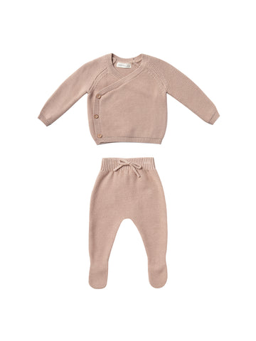 Quincy Mae Petal Knit Kimono Set