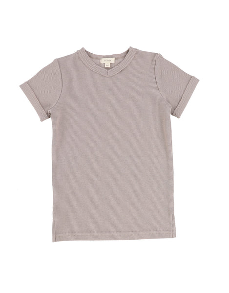 Lil Legs Taupe Boys V-Neck Tee