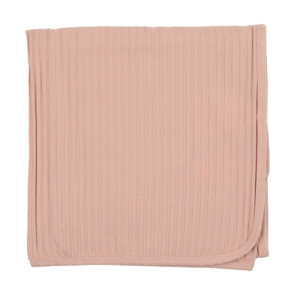 Lil Legs Baby Pink Wide Ribbed Blanket