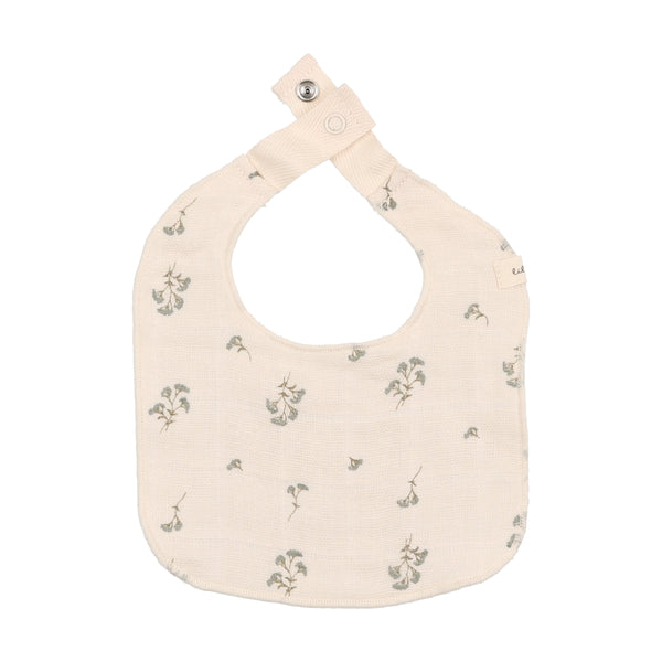 Lil Legs Blue Signature Floral Lilette Bib