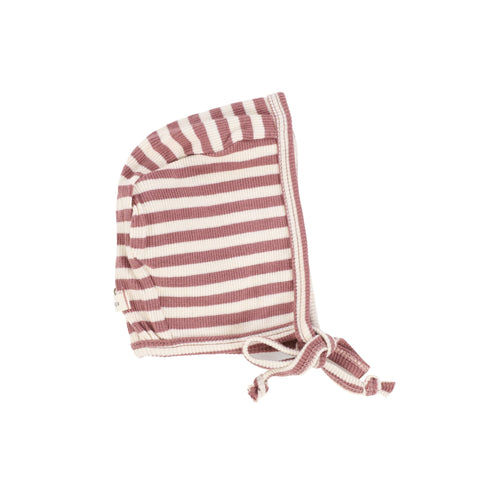 Lil Legs Rosewood & Stone Classic Ribbed Bonnet