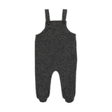 Lil Legs Black Tweed Overalls