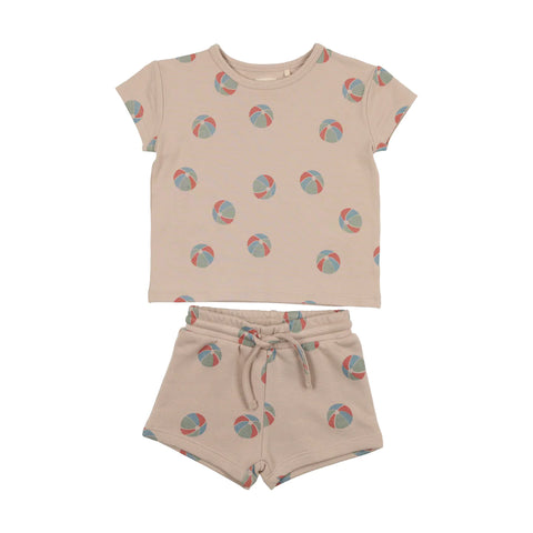 Lil Legs Beachball Summer Print Toddler Set