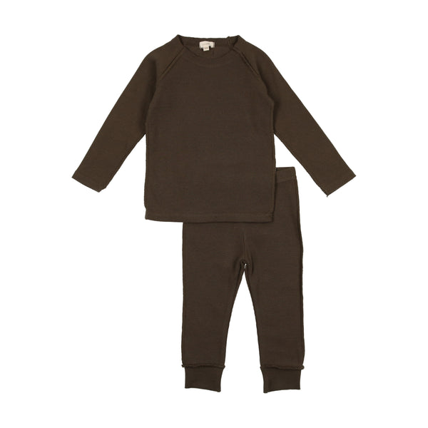 Lil Legs Evergreen Boys Ribbed Set