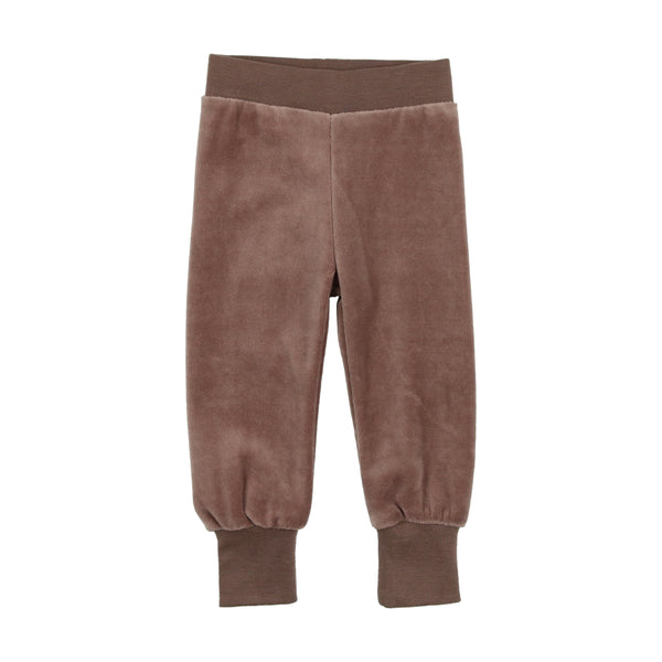 Lil Legs Taupe Velour Sweatpants