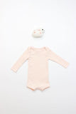 Flora and Henri Long Sleeve Onesie With Snaps Blossom