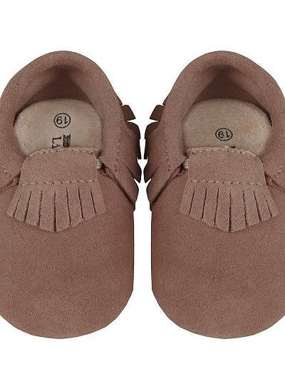 Little Indians Moccasins Suede Taupe