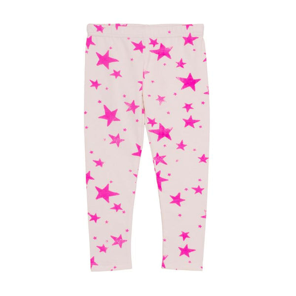 Noe & Zoe BOS Neon Pink Stars Legging Kids BOS