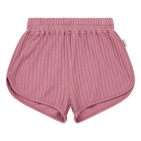 Hundred Pieces Dusty Pink Ribbed Shorts