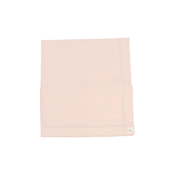 Lil Legs Pale Pink Brushed Cotton Wrapover Blanket