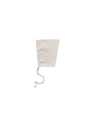 Quincy Mae Fog Stripe Pixie Bonnet