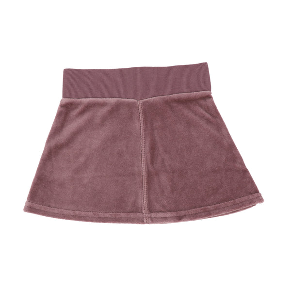 Lil Legs Plum Velour Skirt