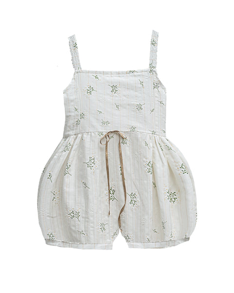 Cosmosophie Floral Daisy Polar Romper