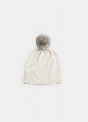 Belle Enfant Snow White Fur Pompom Hat