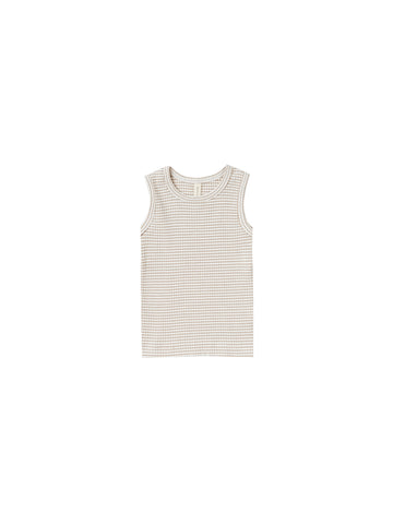 Quincy Mae Fog Stripe Ribbed Tank Set