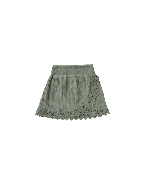 Rylee & Cru Aqua Ruffle Wrap Skirt