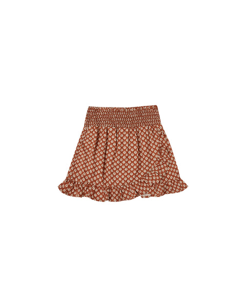 Rylee & Cru Amber Flower Power Wrap Ruffle Skirt