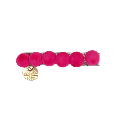 Halo Luxe Hot Pink Joy Velvet Beaded Two Pack Clip