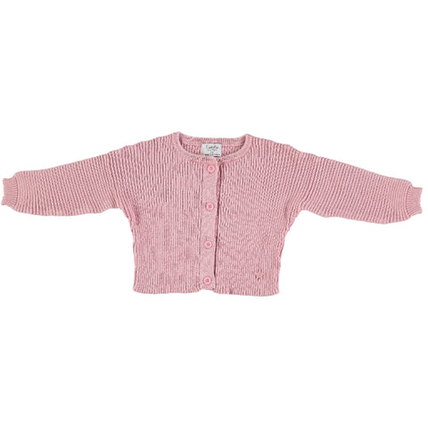 Tocoto Vintage Pink Ribbed Knitted Cardigan