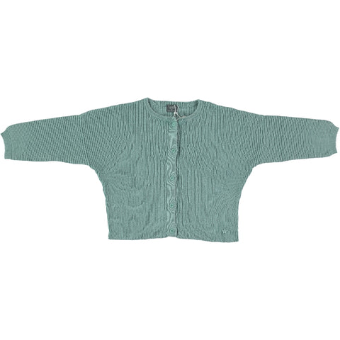 Tocoto Vintage Green Ribbed Knitted Cardigan