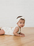 Quincy Mae Ivory Gold Stars Sleeveless Bubble