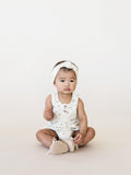 Quincy Mae Ivory Gold Stars Sleeveless Bubble