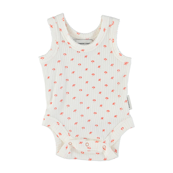 Piupiuchick Ecru With Sunshade All Over Sleeveless Body & Bloomer Set