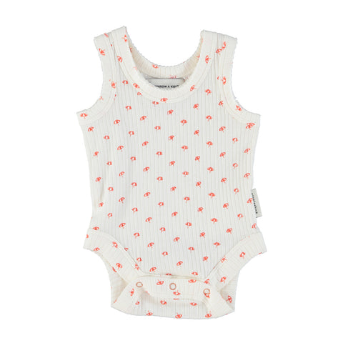 Piupiuchick Ecru With Sunshade All Over Sleeveless Body & Bloomer Set