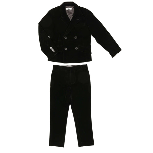 Coco Blanc Black Velvet Suit