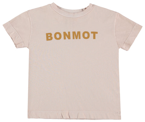 Bonmot Light Rose Logo Short Sleeve Tee