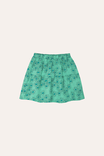 The Campamento Green Daisies Skirt