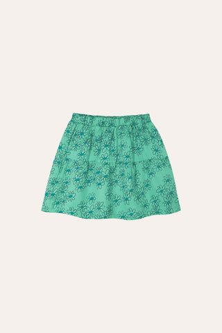 The Campamento Green Daisies Skirt