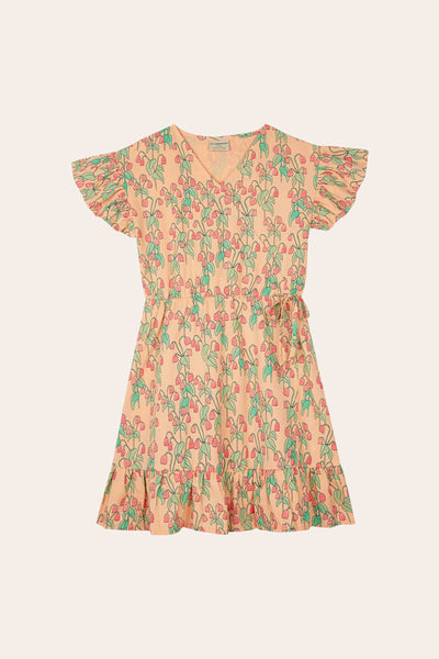 The Campamento Peach Flowers Dress