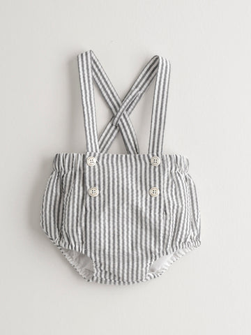 Nanos Grey Striped Overall