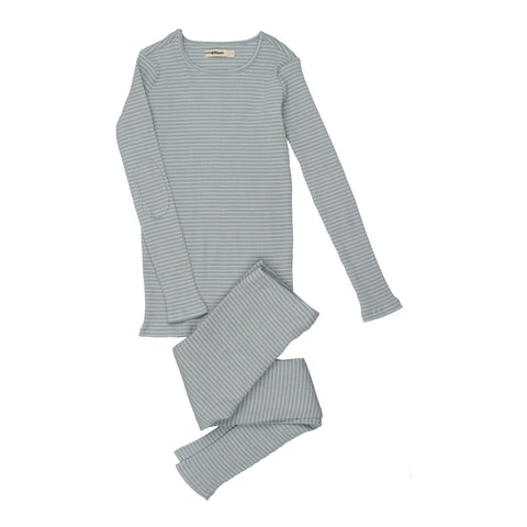 Urbani Slate & White Striped Pajamas