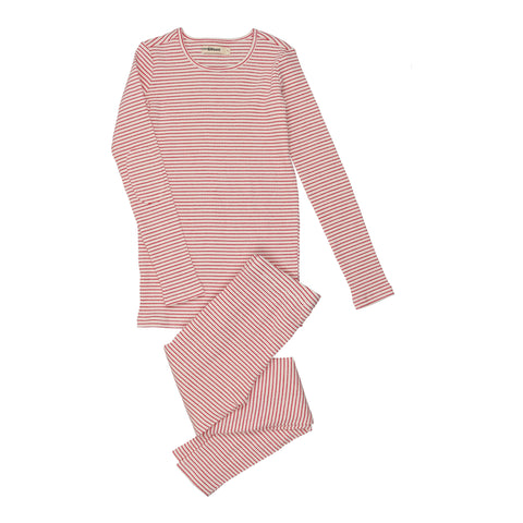 Urbani White & Red Striped Pajamas