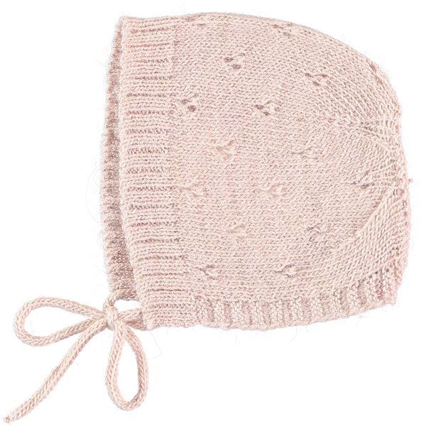 Tocoto Vintage Pink Openwork Bonnet