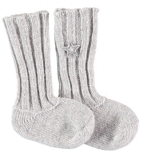 Tocoto Vintage Light Grey Knit Socks