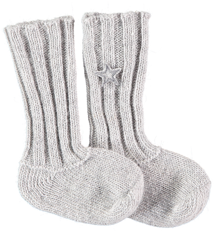 Tocoto Vintage Light Grey Knit Socks