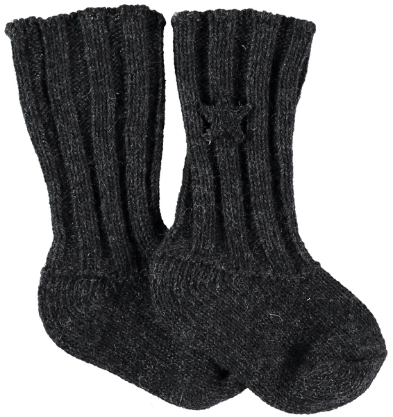 Tocoto Vintage Dark Grey Knit Socks