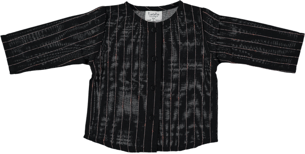 Tocoto Vintage Black Stripe Lurex Shirt